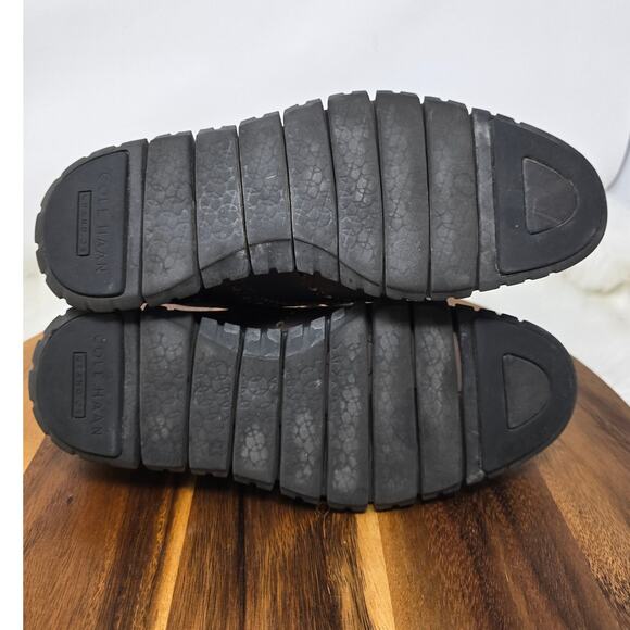 Cole Haan ZeroGrand Brogue Brown Black Design Men's Dress Shoes 8.5 - Picture 8 of 9